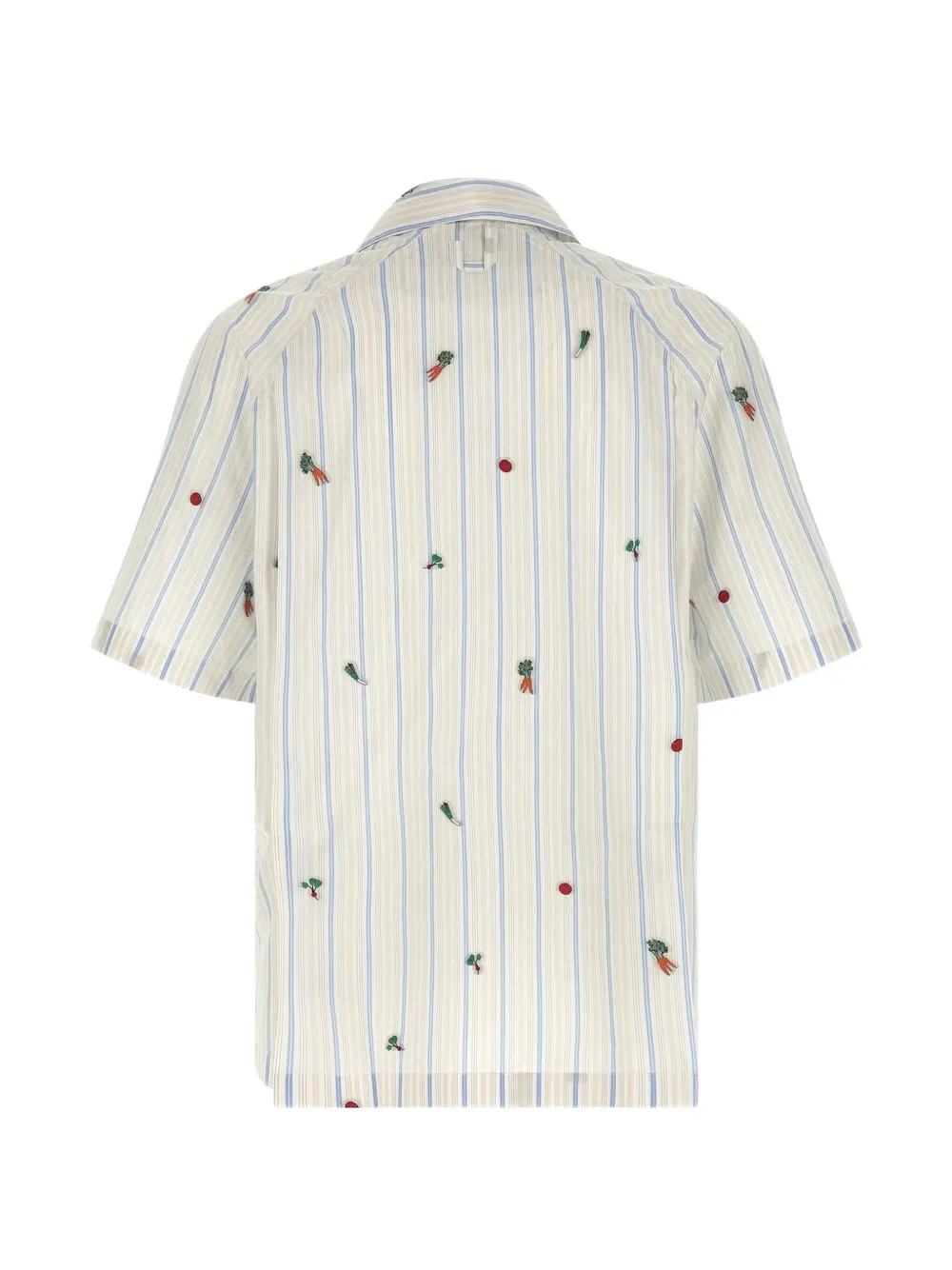 Jacquemus The Romarin gestreept overhemd met jacquard Beige