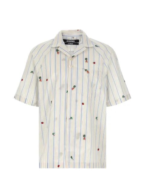 Jacquemus The Romarin stripe jacquard shirt