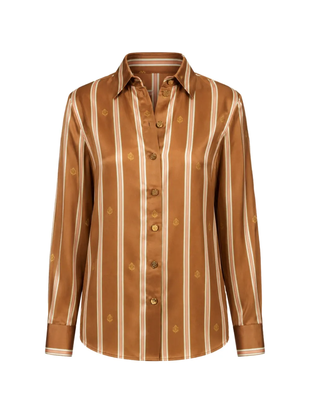 ZIMMERMANN Camicia a righe - Marrone