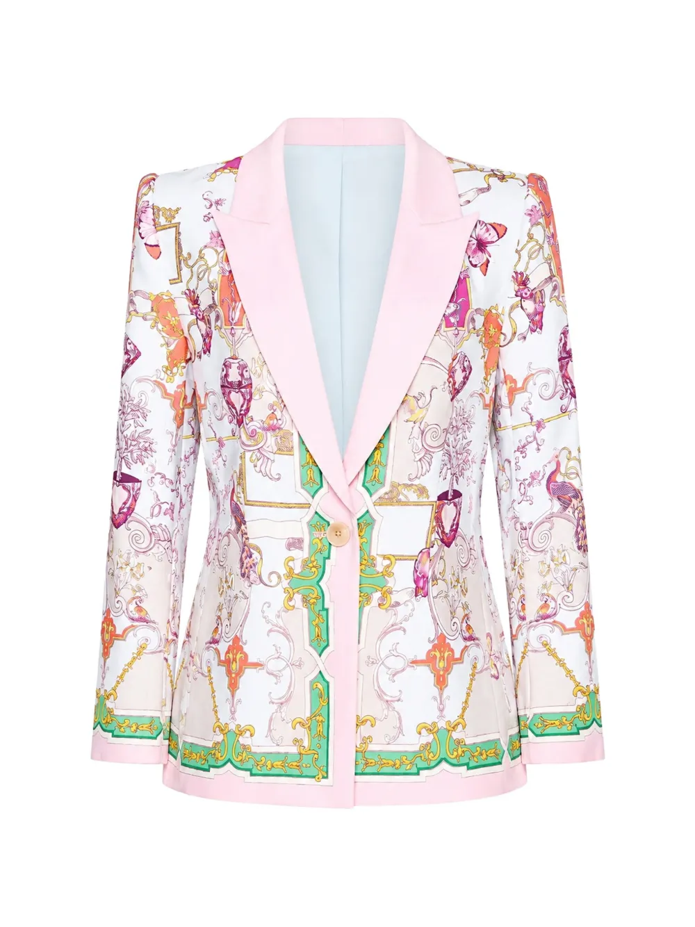 L'Agence Gweny single-breasted relaxed-fit blazer - Weiß