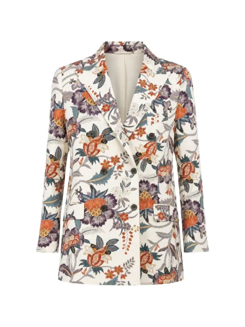 IBRIGU floral-print double-breasted blazer