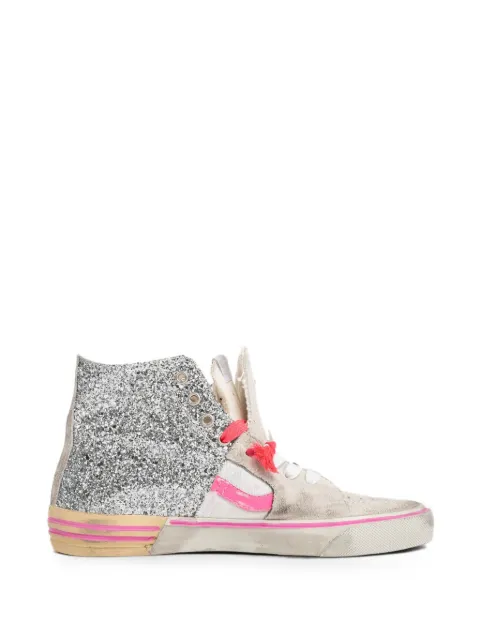 PAUL EASTERLIN glitter-detail high-top sneakers