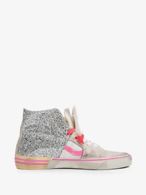 PAUL EASTERLIN glitter-detail high-top sneakers