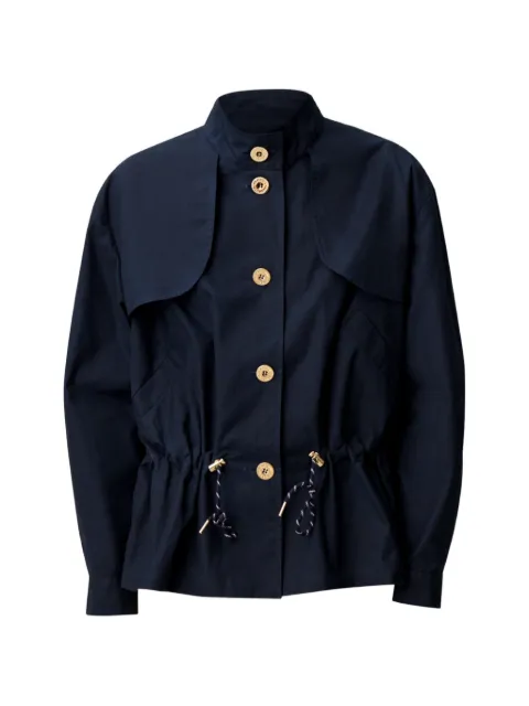 Claudie Pierlot drawstring-waist storm-flap parka