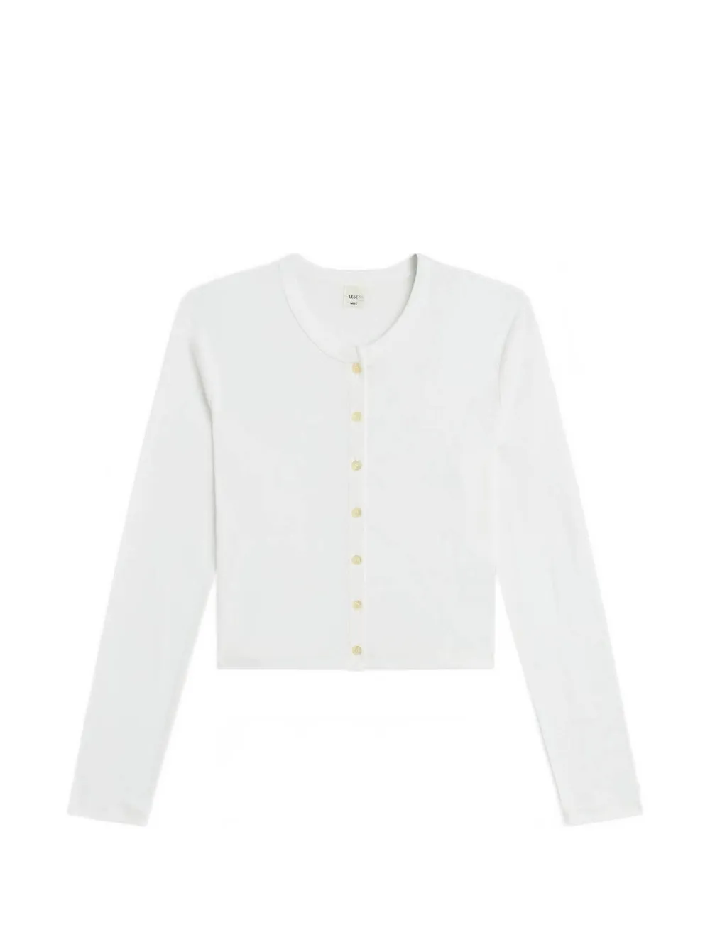 Leset Nando Cotton Cropped Jacket In White
