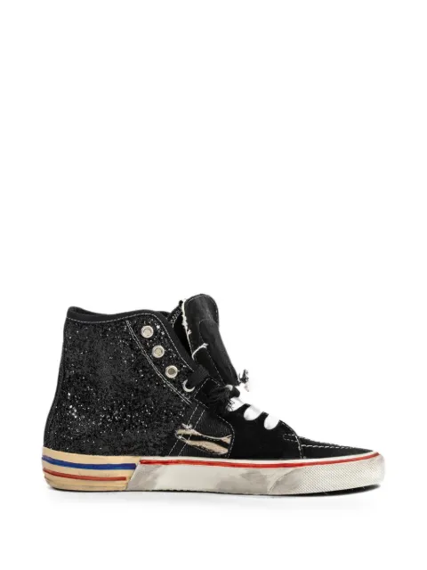PAUL EASTERLIN Calystar glitter-embellished high-top sneakers