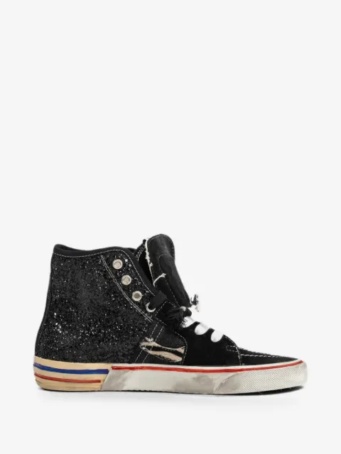 PAUL EASTERLIN Calystar glitter-embellished high-top sneakers