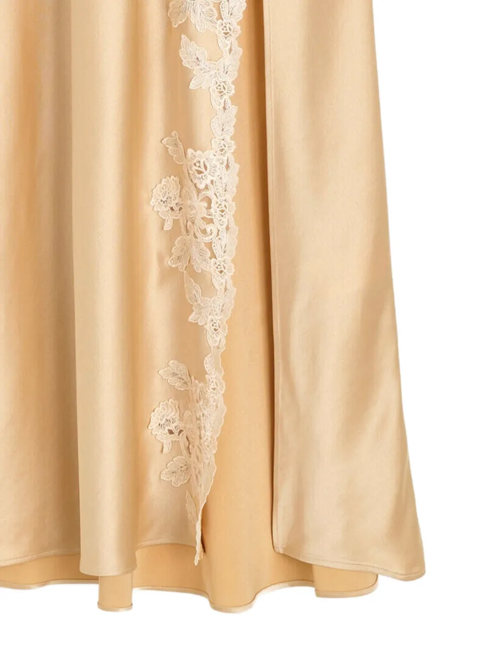 By Malene Birger Erika rok met afwerking van kant Beige