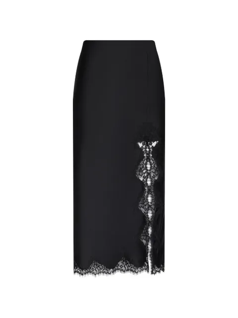 L'Agence Tico lace-trim high-waisted skirt