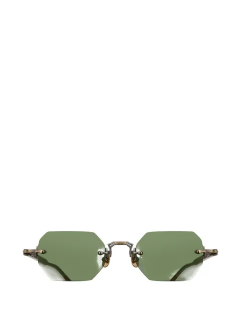 Matsuda geometric-frame rimless sunglasses