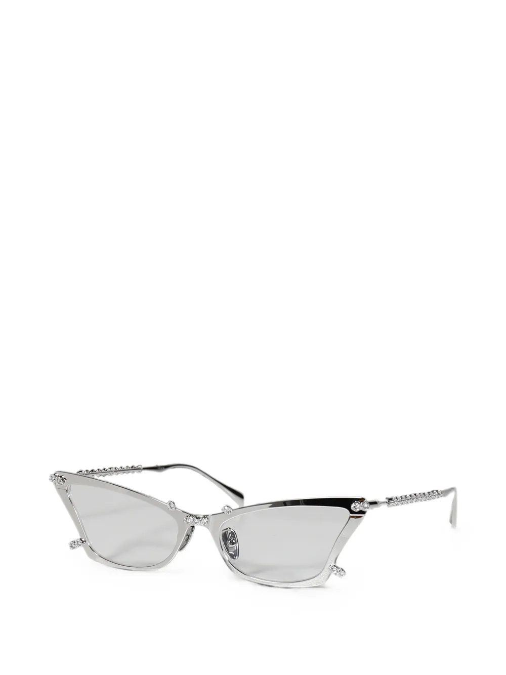 Yvmin Paradise Butterfly-frame Glasses In Silver