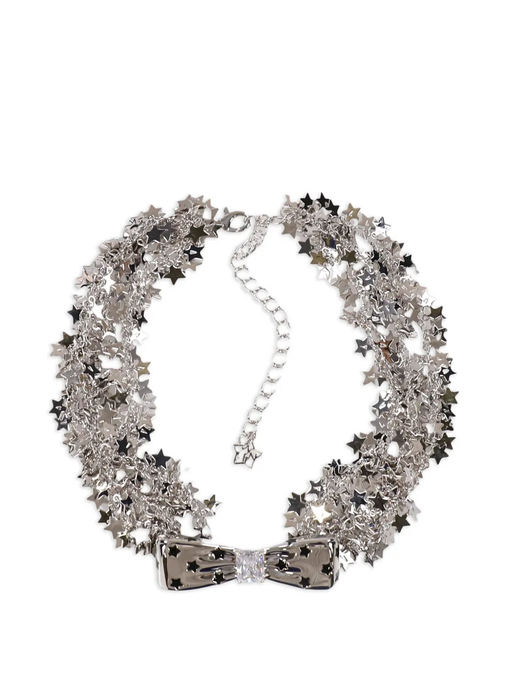 YVMIN Star Halskette mit Polka Dots - Silber