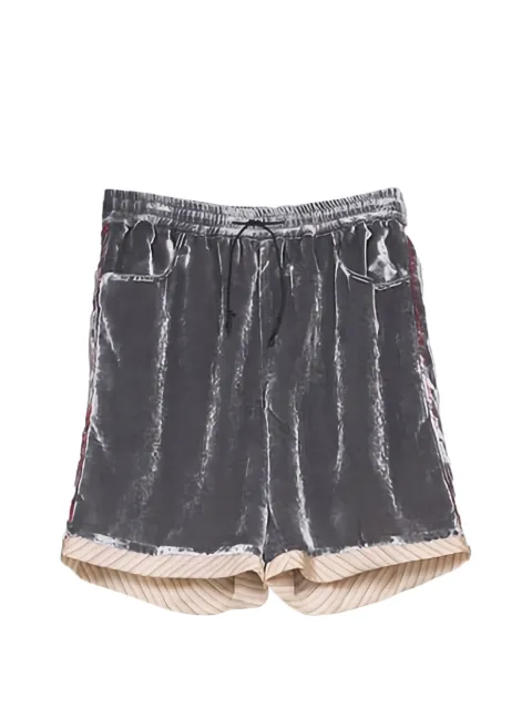 MASU velvet relaxed-fit shorts