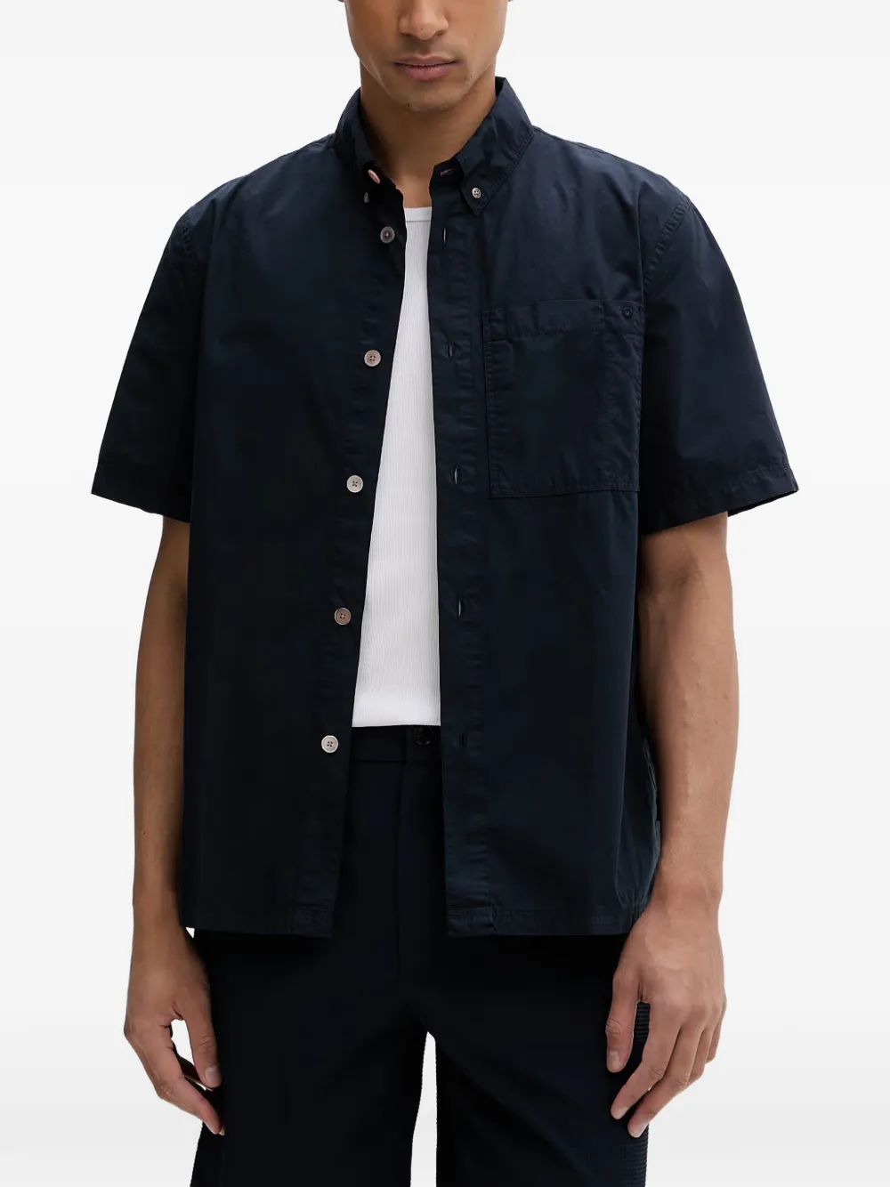 PS Paul Smith short-sleeve button-down shirt - Blu