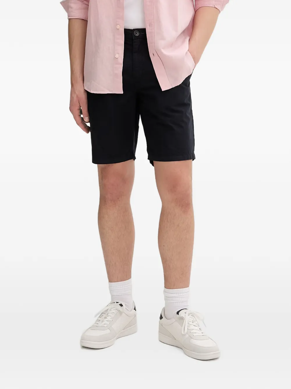 PS Paul Smith logo-patch chino shorts - Blu
