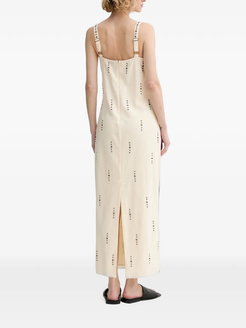 rag & bone Aubrey maxi-dress met verstelbaar bandje Beige