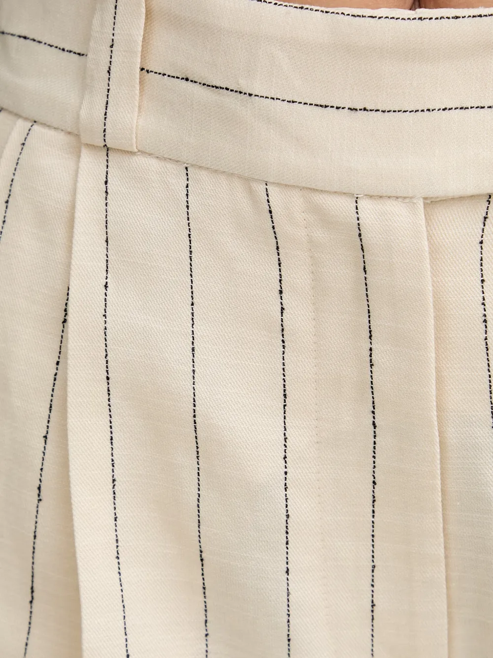 rag & bone Shorts met krijtstreep Beige