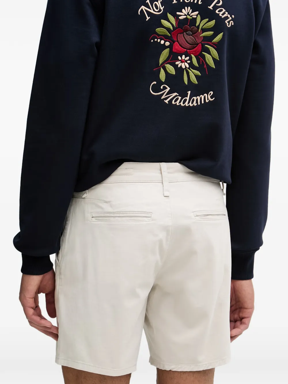 rag & bone Shorts met geborduurd logo Beige