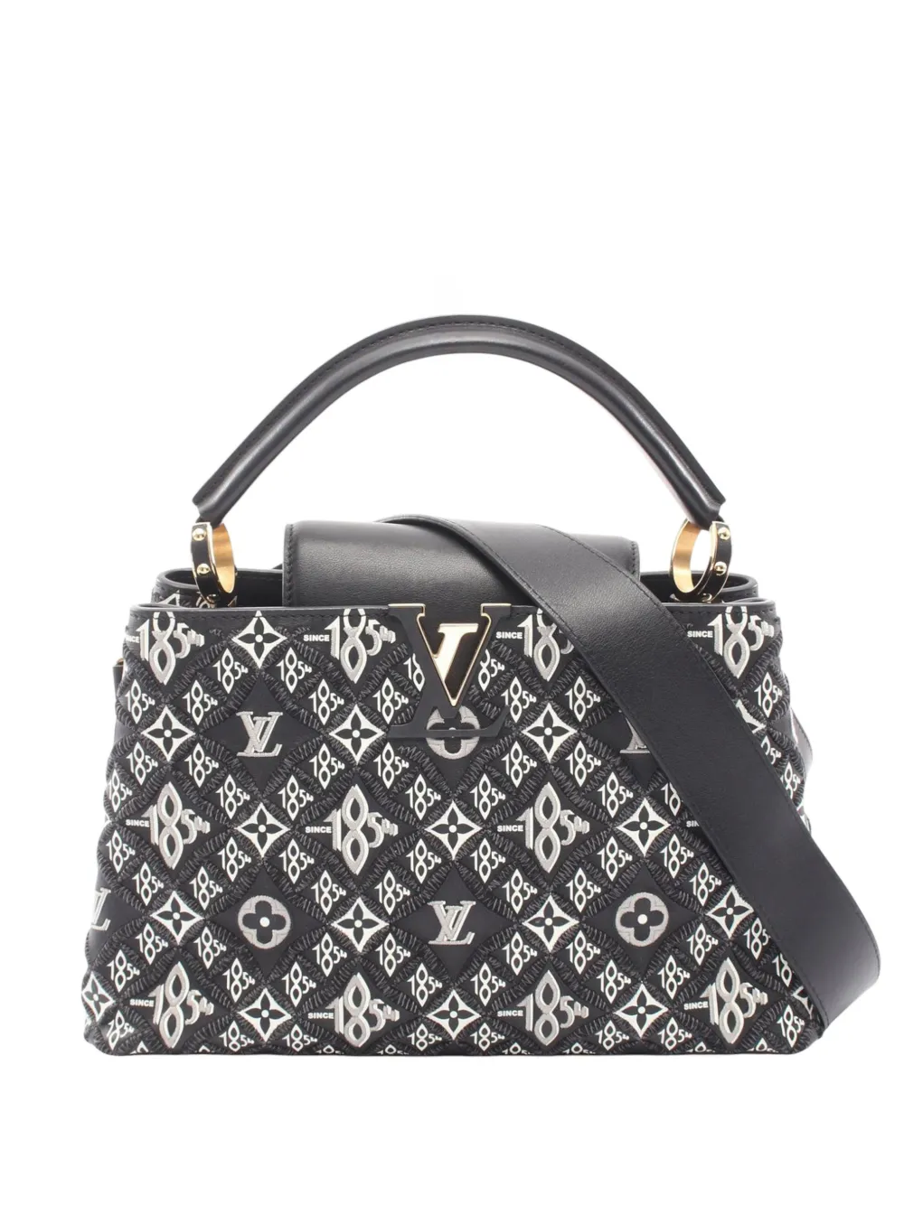 Louis Vuitton Pre-Owned Borsa a tracolla Monogram Since 1854 Capucines MM 2021-2026 - Nero