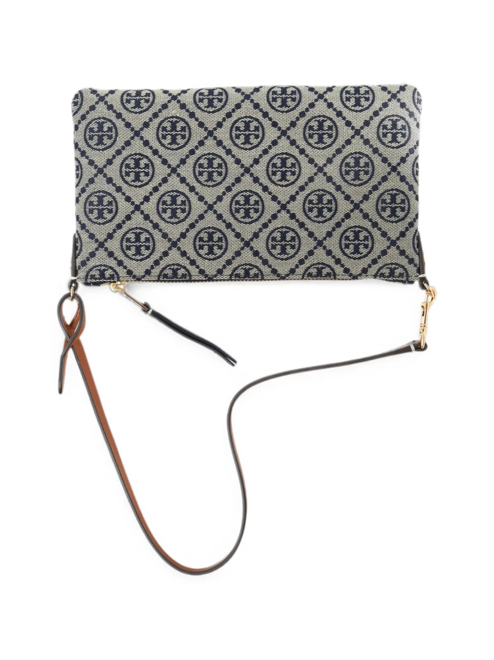 Tory Burch T Monogram kleine tas Blauw