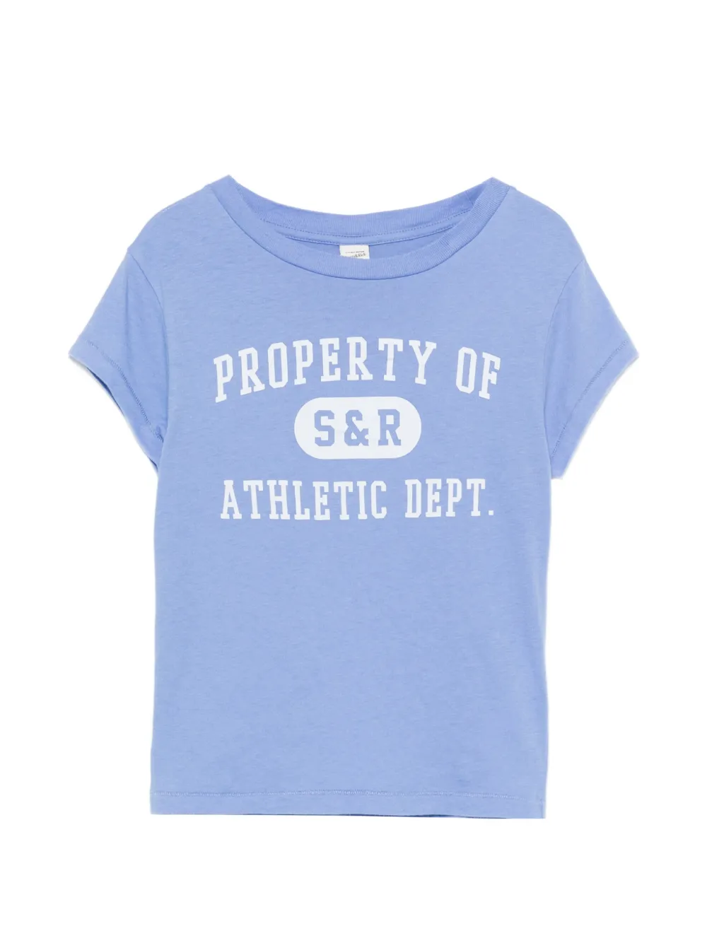 Sporty & Rich logo-print short-sleeved T-shirt - Blau