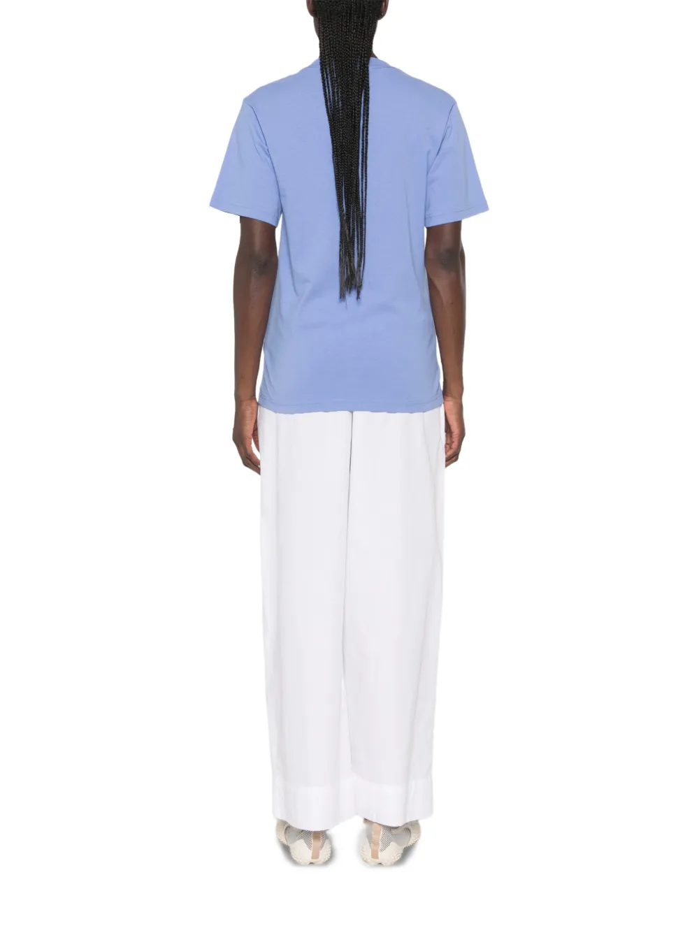 Sporty & Rich Property logoprint T-shirt met korte mouwen Blauw