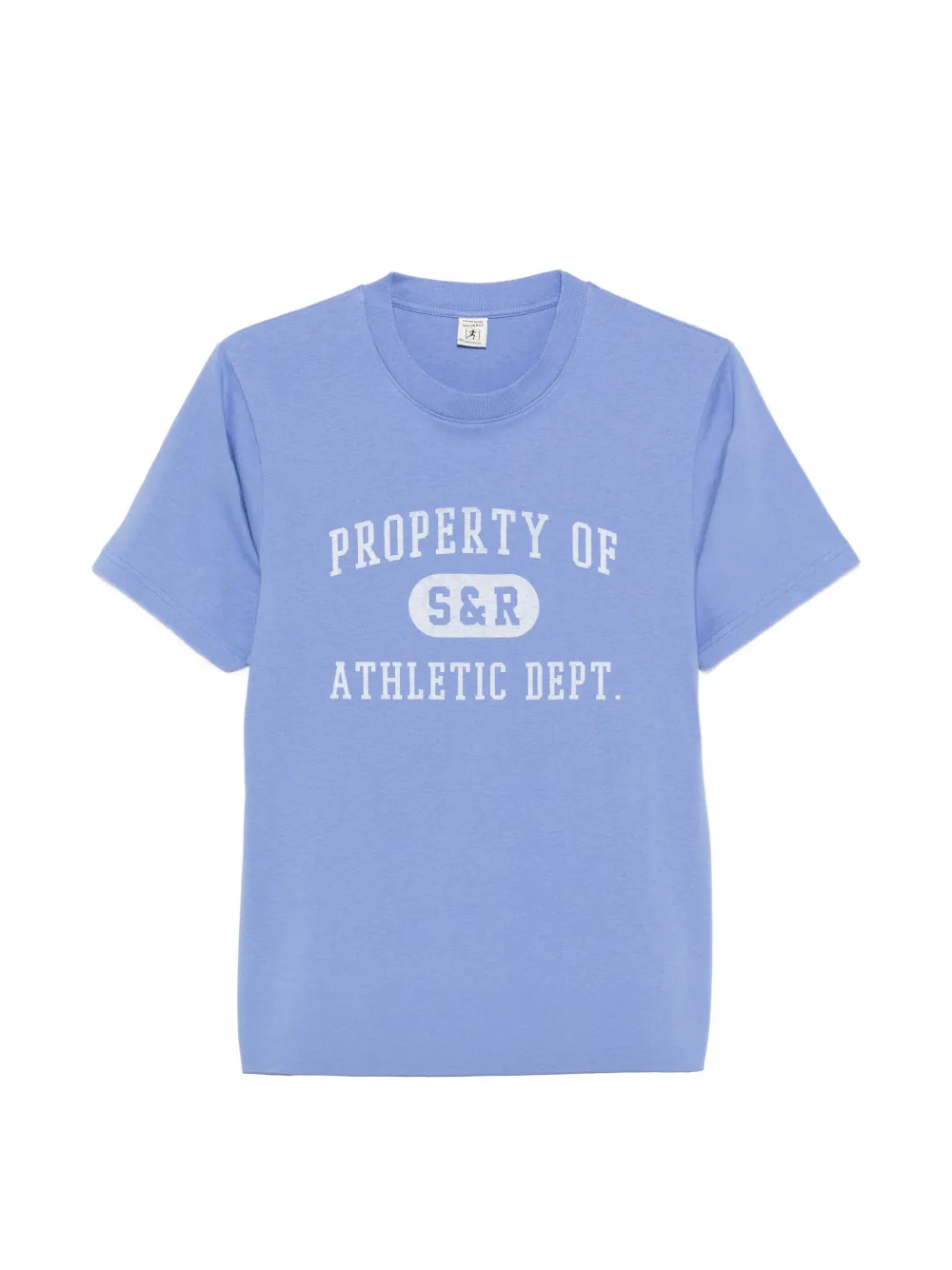 Sporty & Rich Property logo-print short-sleeved T-shirt - Blau