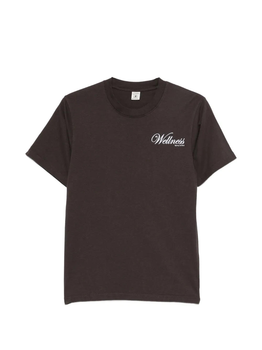 Sporty & Rich Soho logo-print short-sleeved T-shirt - Braun