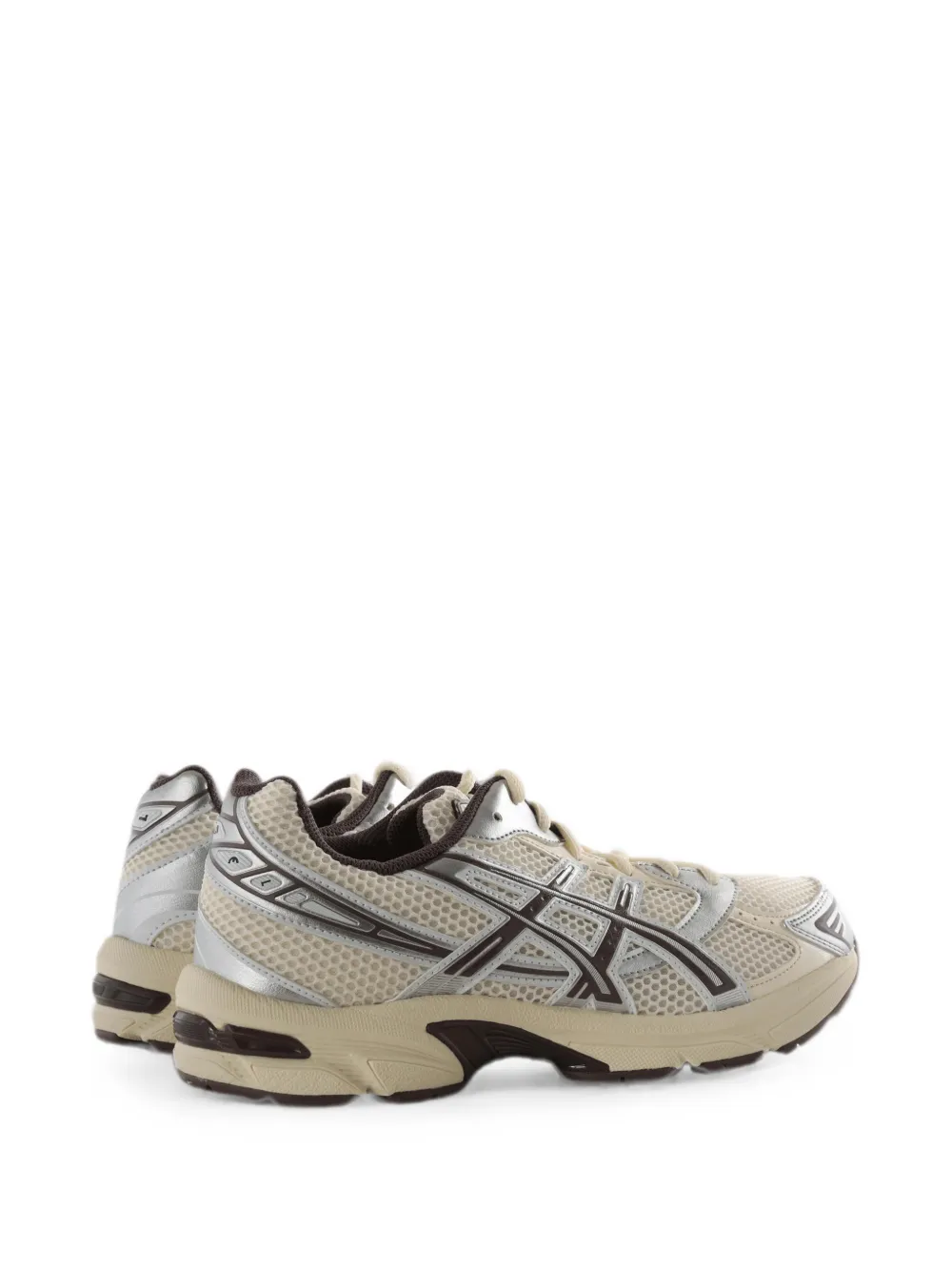 ASICS GEL-1130 mesh-panelled metallic sneakers Beige