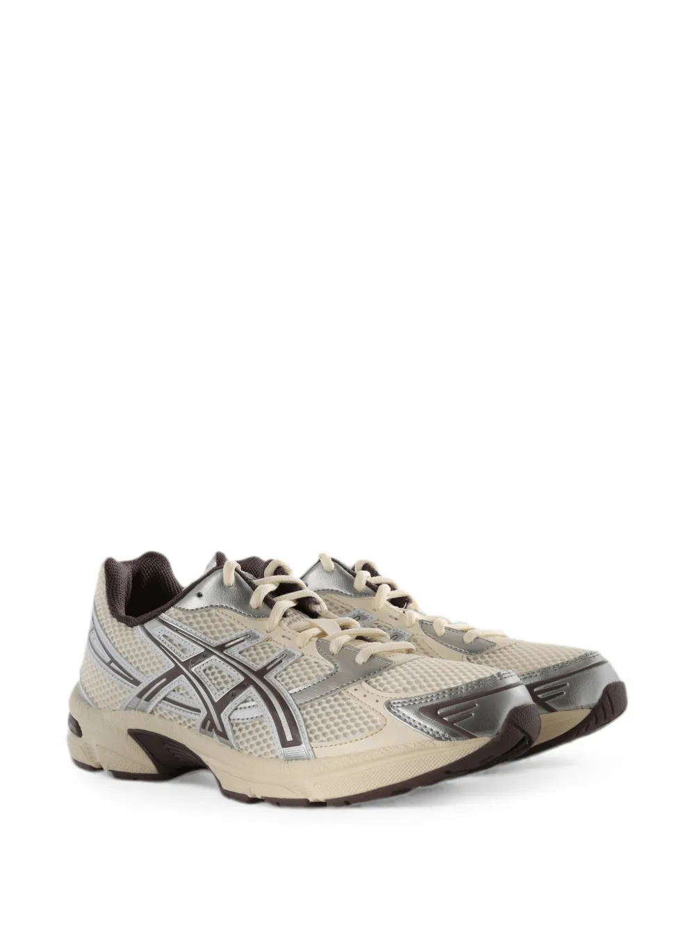 ASICS GEL-1130 mesh-panelled metallic sneakers Beige