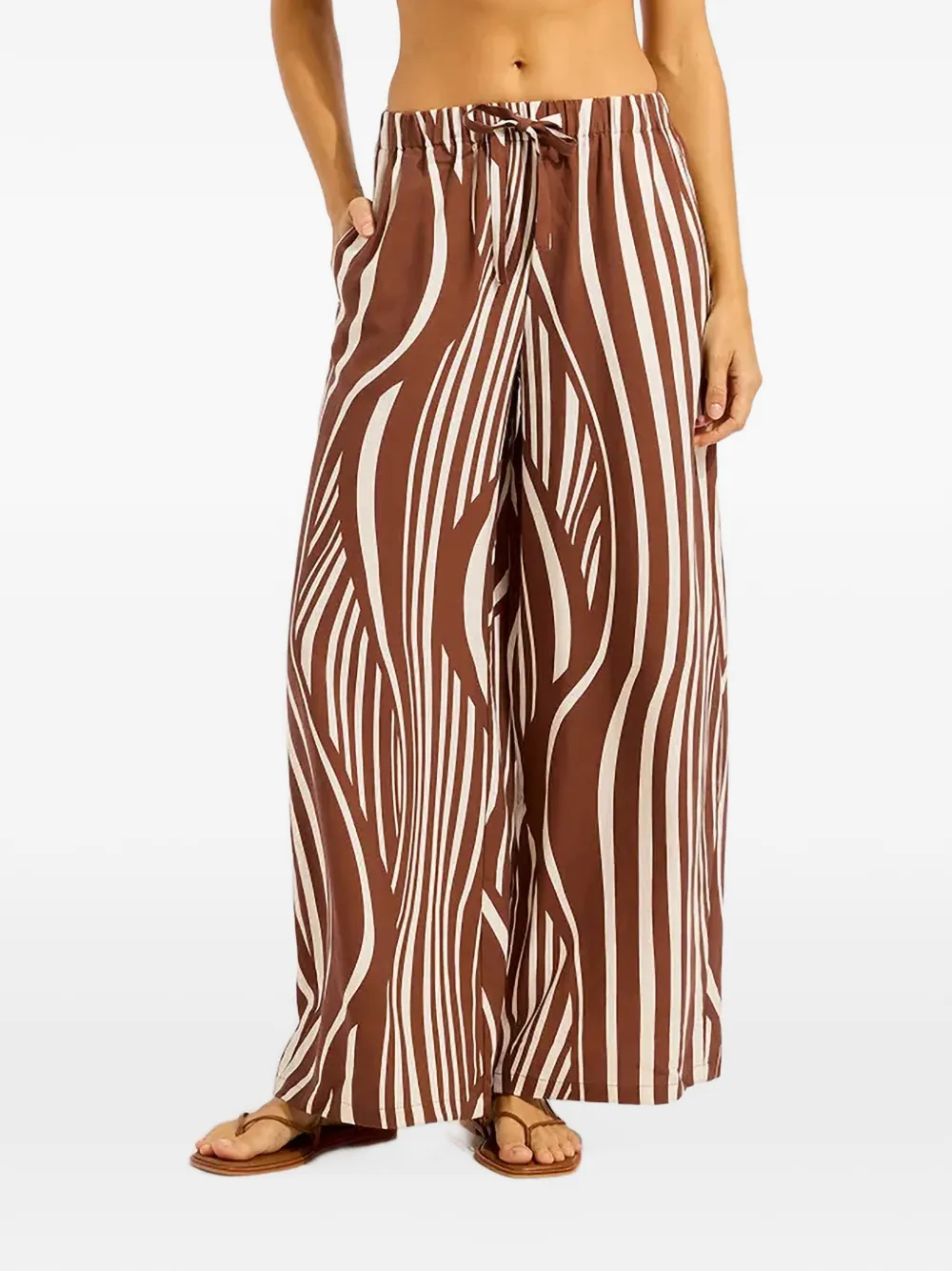 Seafolly Coastline abstract-print drawstring trousers