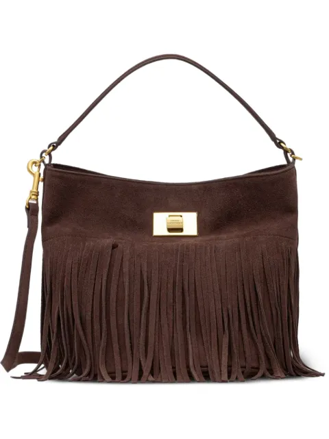 ERMANNO FIRENZE  fringed suede shoulder bag