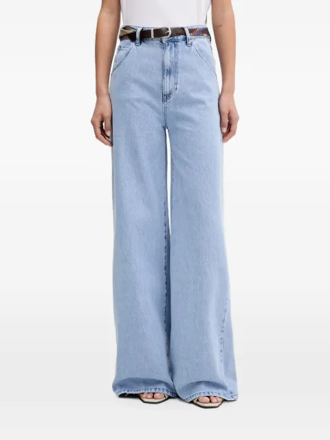 VICOLO jeans anchos con cinturón