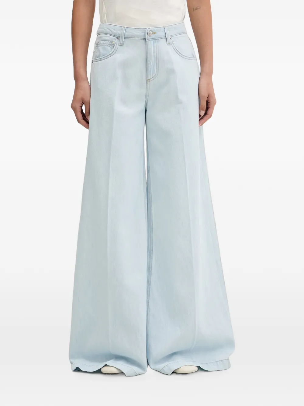 VICOLO wide-leg denim jeans - Blu
