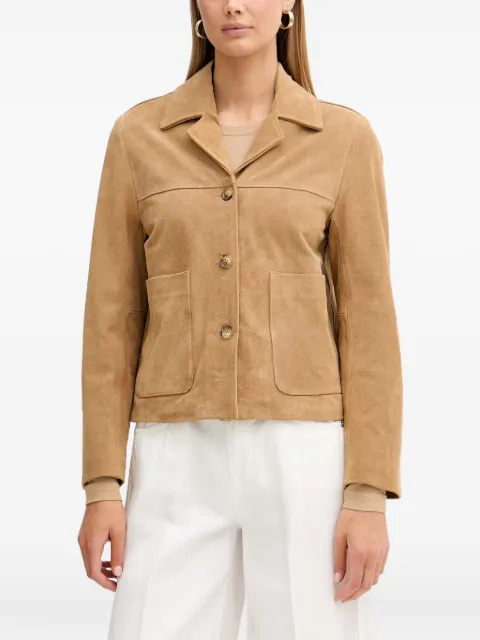 VICOLO button-up patch-pocket jacket