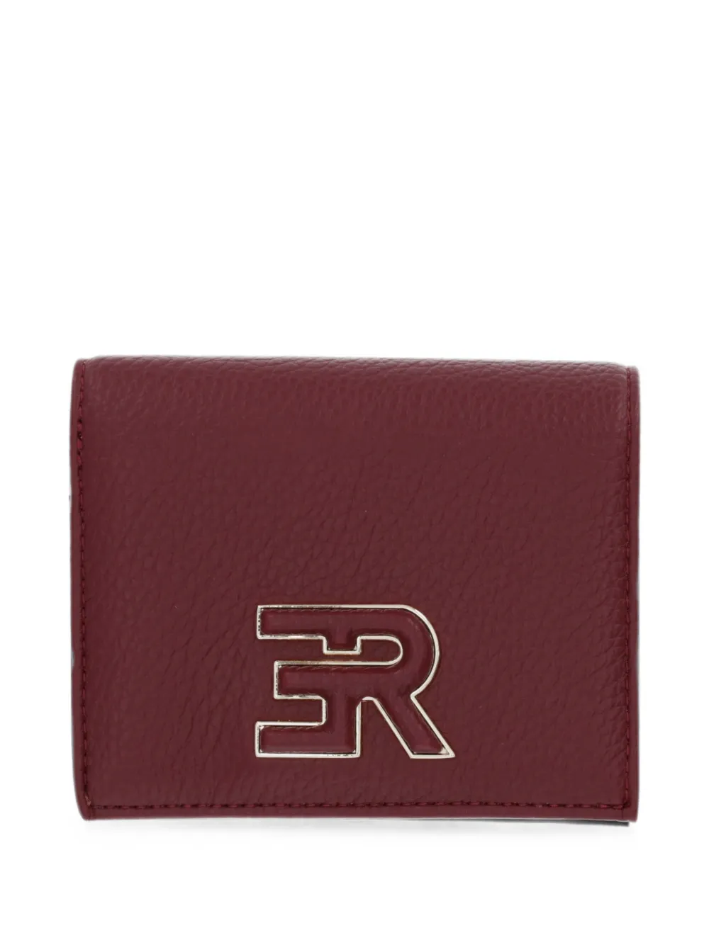 ERMANNO FIRENZE Portafoglio in pelle zigrinata con logo - Rosso