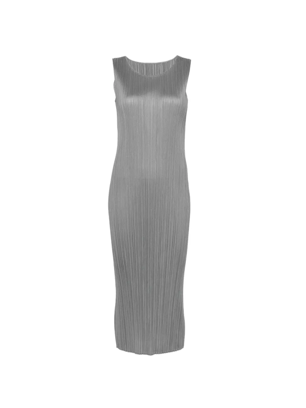Pleats Please Issey Miyake plissé-effect midi dress - Grigio