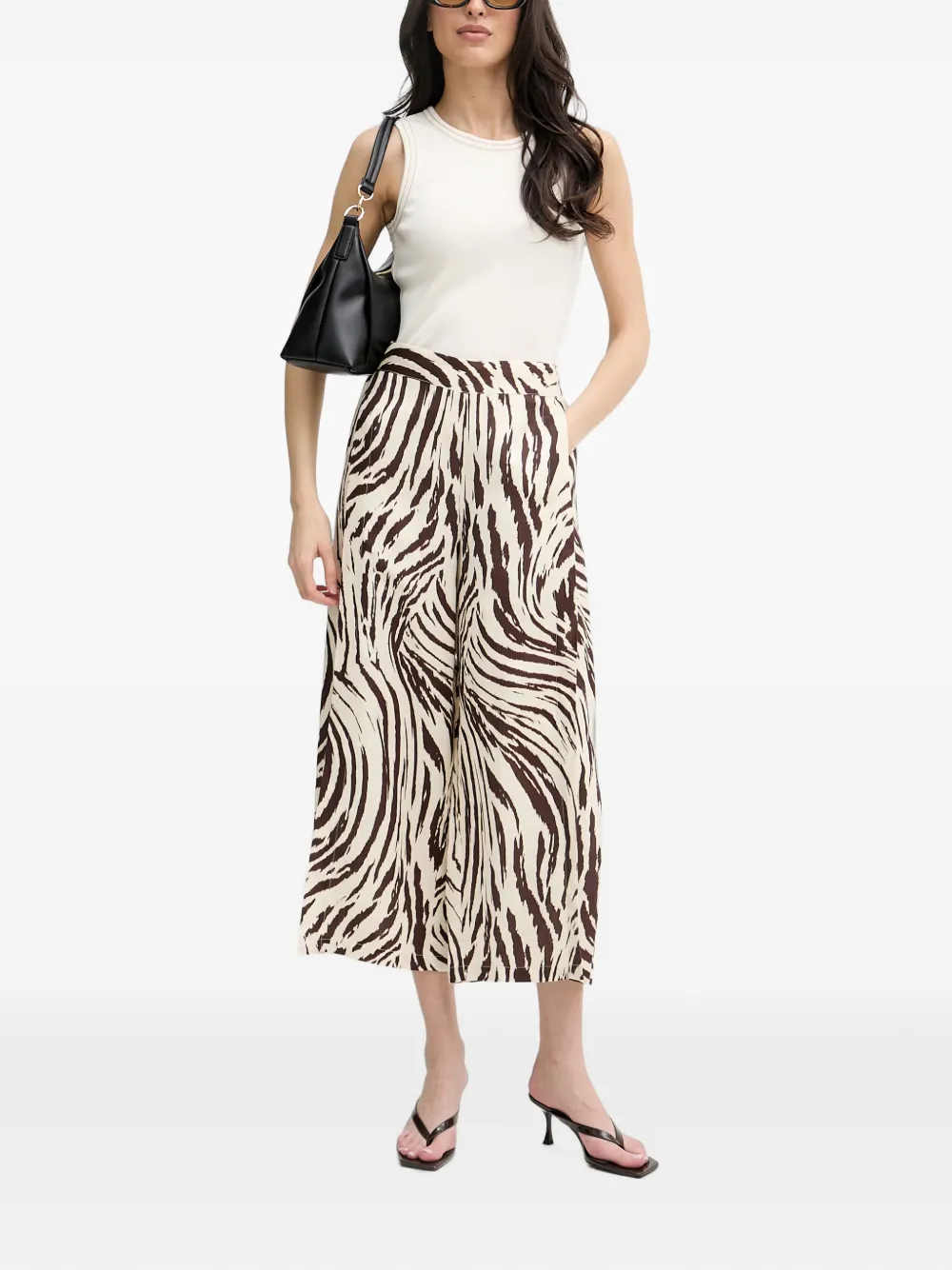 Joseph Ribkoff Broek met zebraprint Beige