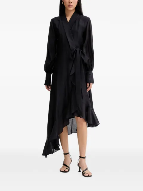 Blugirl ruffled wrap asymmetric dress