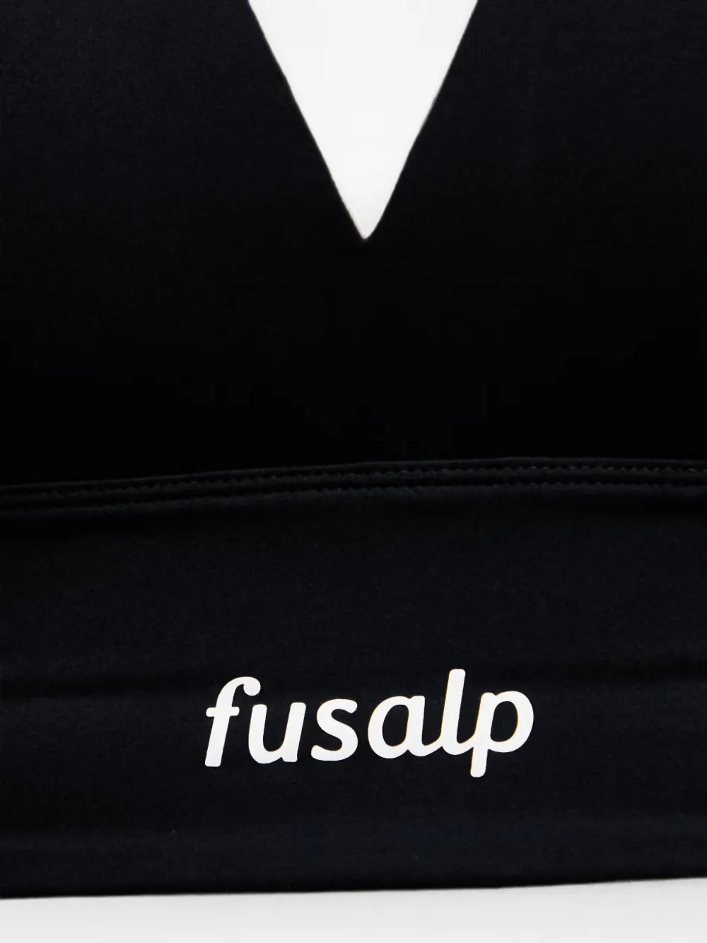 Fusalp Biarra sport-bh met logoprint Zwart