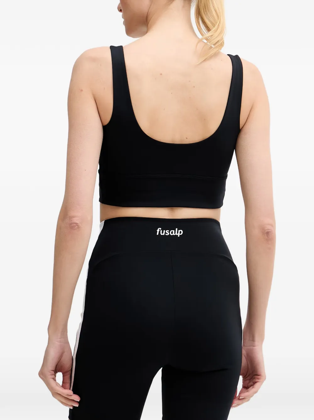 Fusalp Biarra sport-bh met logoprint Zwart