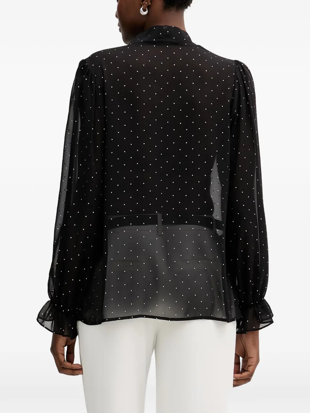 Joseph Ribkoff Blouse met stippen Zwart