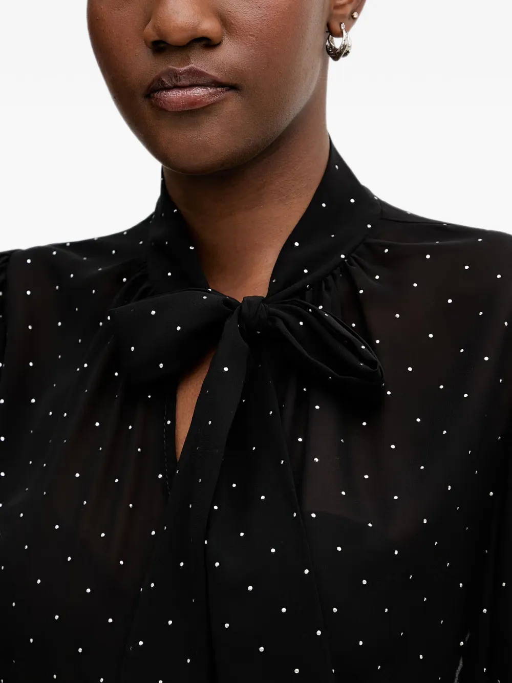 Joseph Ribkoff Blouse met stippen Zwart