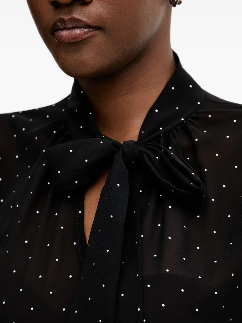 Joseph Ribkoff Blouse met stippen Zwart