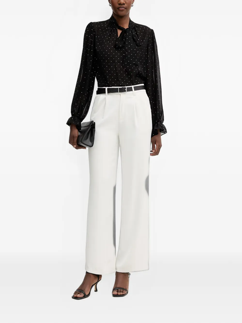 Joseph Ribkoff Blouse met stippen Zwart