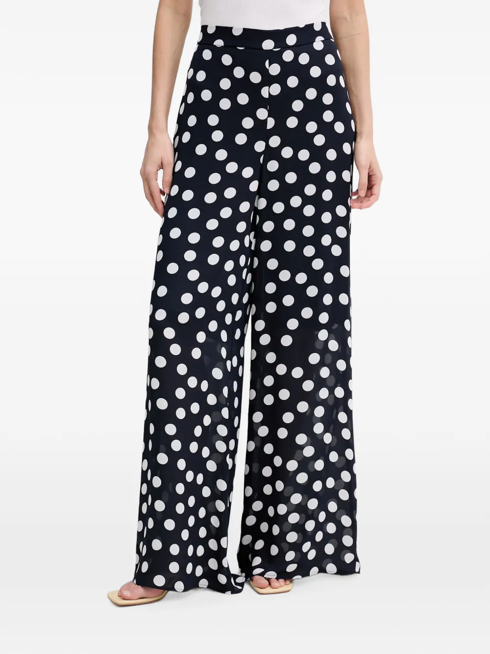 Joseph Ribkoff polka-dot-print trousers · 46
