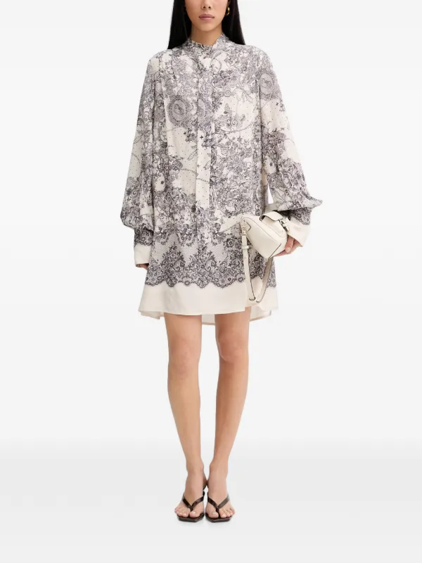 blugirl lace dress Blugirl Woman Long Cotton Shirt dress With Lace White 44