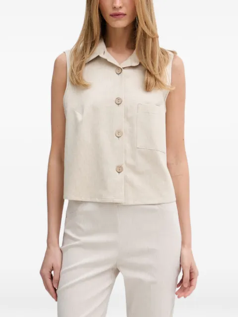 Joseph Ribkoff button-up sleeveless top