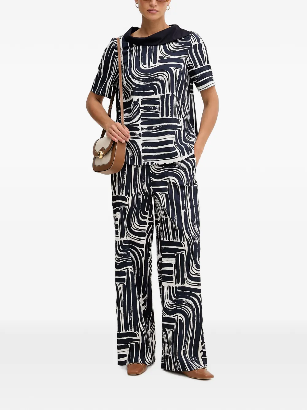 Joseph Ribkoff Top met abstracte print Blauw