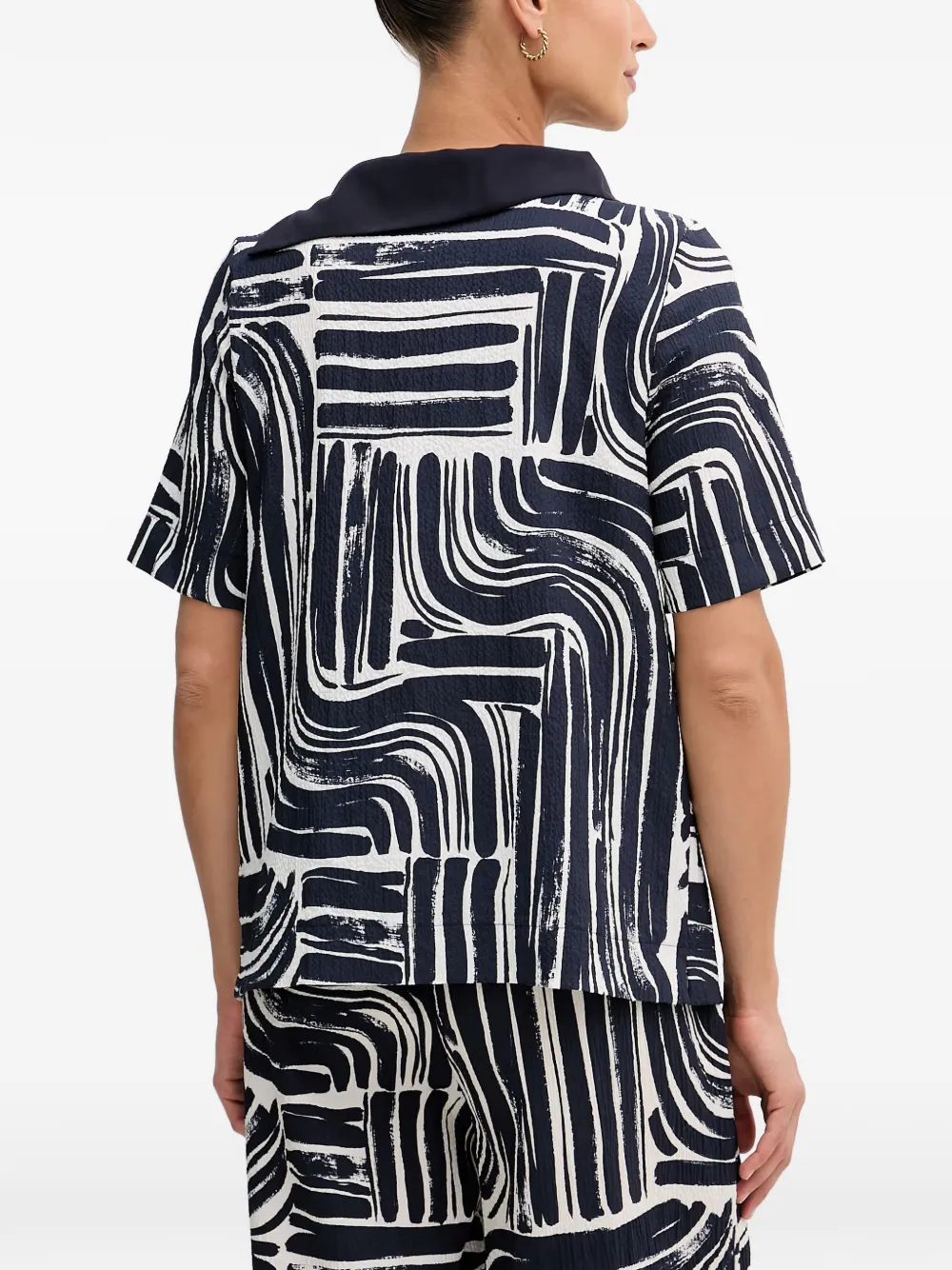 Joseph Ribkoff Top met abstracte print Blauw